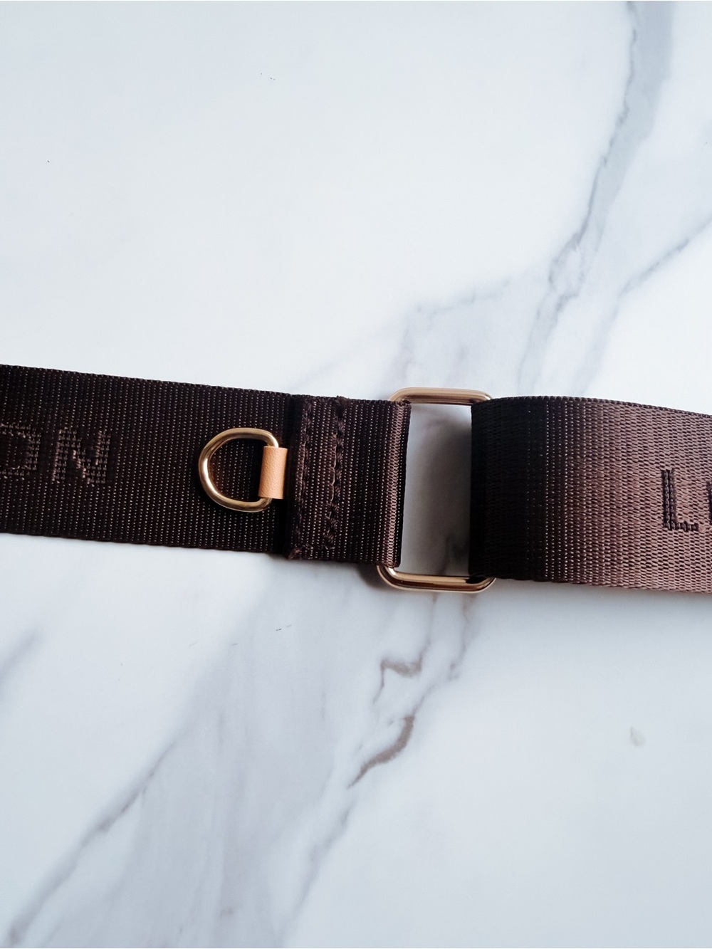 LV Designer Logo guitar Strap with Gold Hardware - Picture 5 of 6
